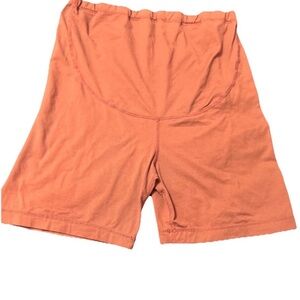 Maternity Biker Shorts Pink Size Large